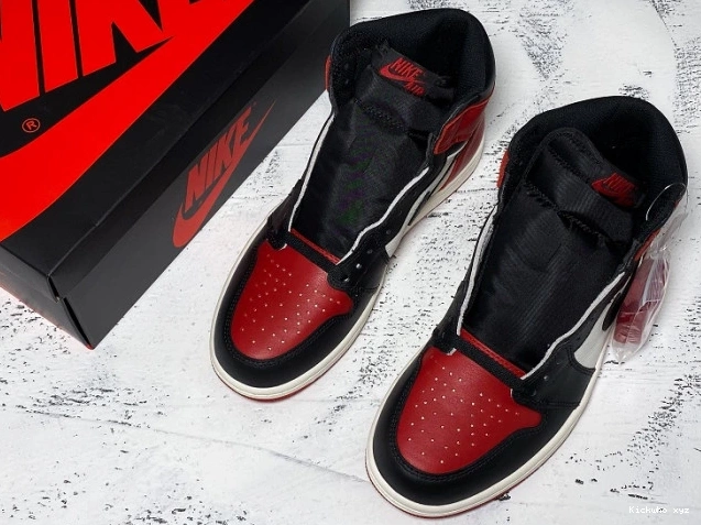 Retro Jordan High 1 OG Toe Bred Air 555088-610 0730